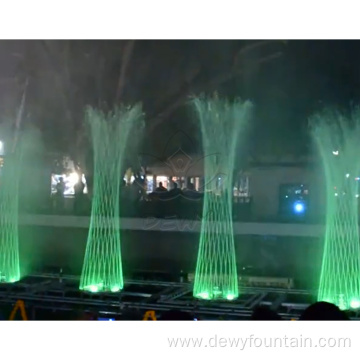 Large floating musical fountain Multimedia Music Controller